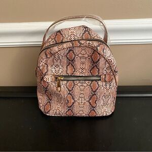 Mini Snakeskin Backpack NEW WITH TAGS